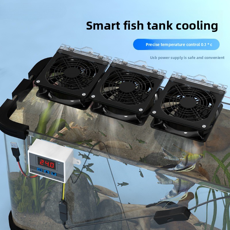 Marine Aquarium Chiller - USB Akıllı Sessiz Soğutma Fanı Akvaryum