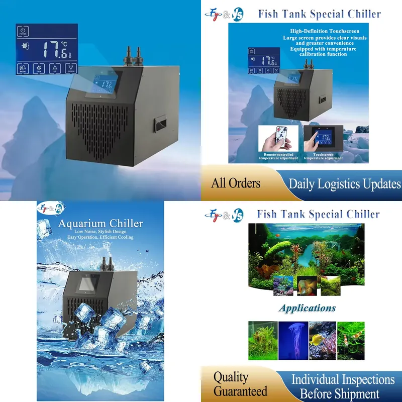 Marine Aquarium Chiller - 160L-500L Deniz Tankı Soğutucu Su Soğutma