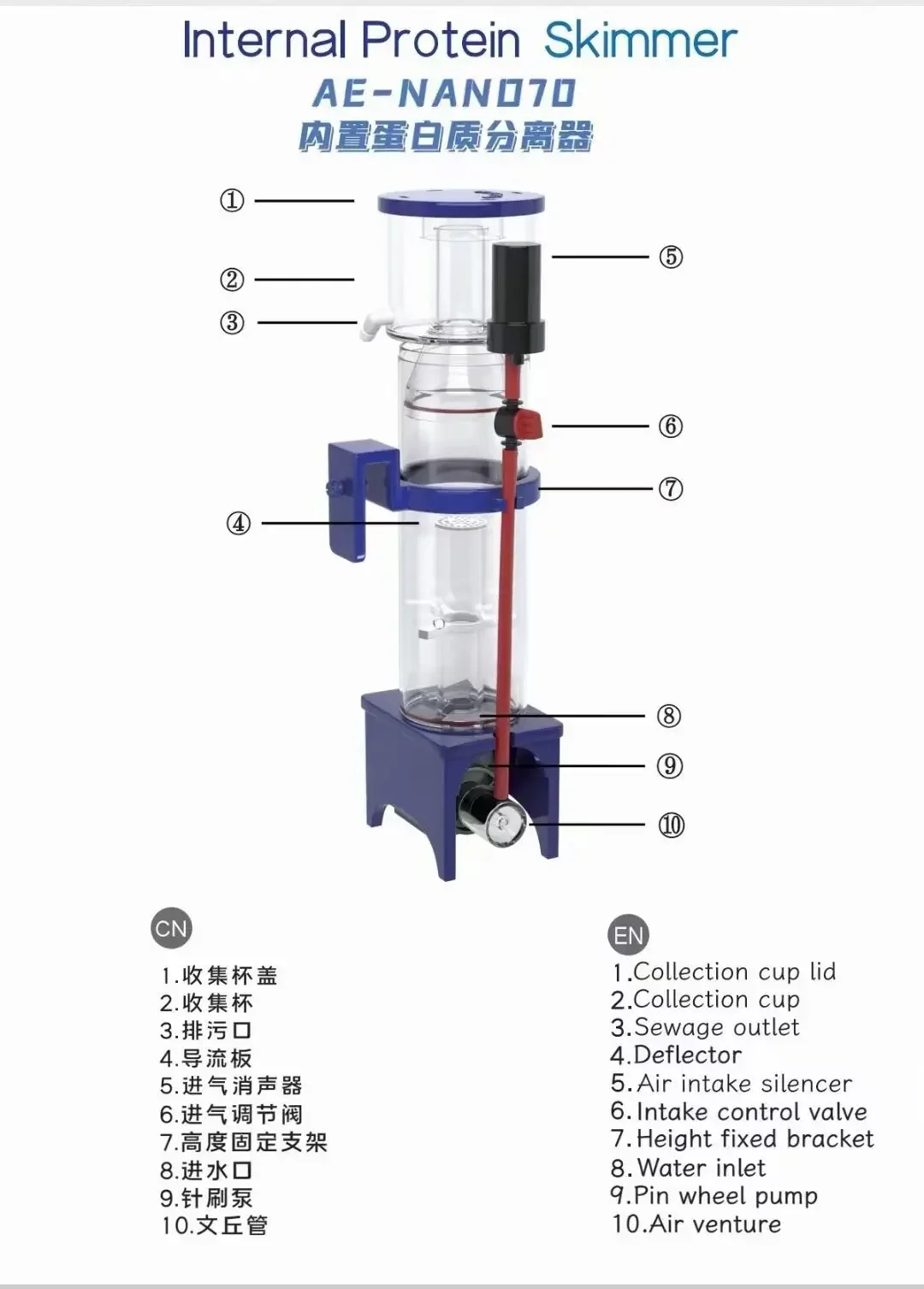 110-240 V Aqua Excel Nano 40D  - Marine Aquarium Reactors incelemesi ve fiyatı