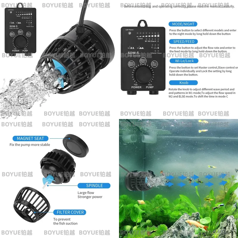 WiFi Akvaryum Dalga Üreticisi  - Powerhead Wave Maker incelemesi ve fiyatı