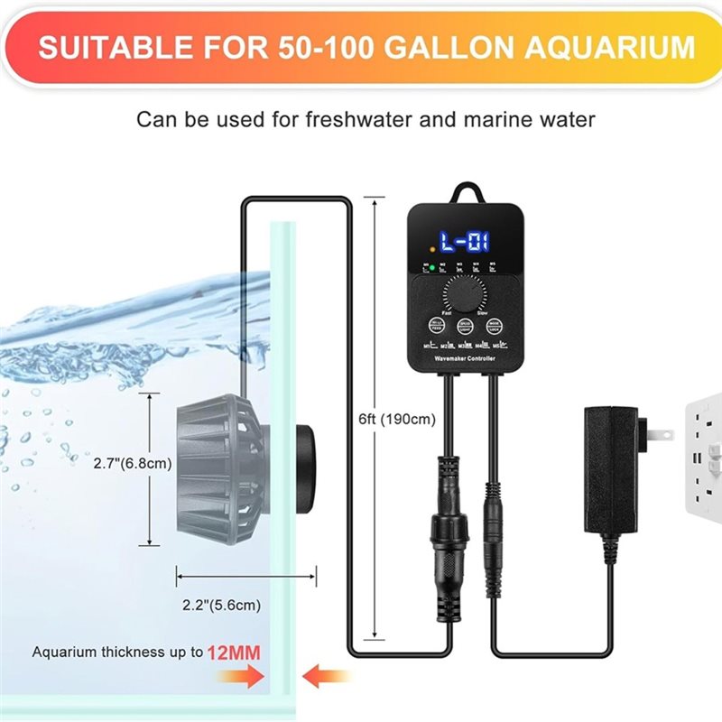 AAAN-50-100 Galonluk Akvaryuml - Powerhead Wave Maker incelemesi ve fiyatı